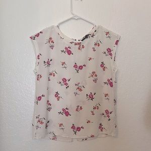 Abercrombie and Fitch floral silky shirt